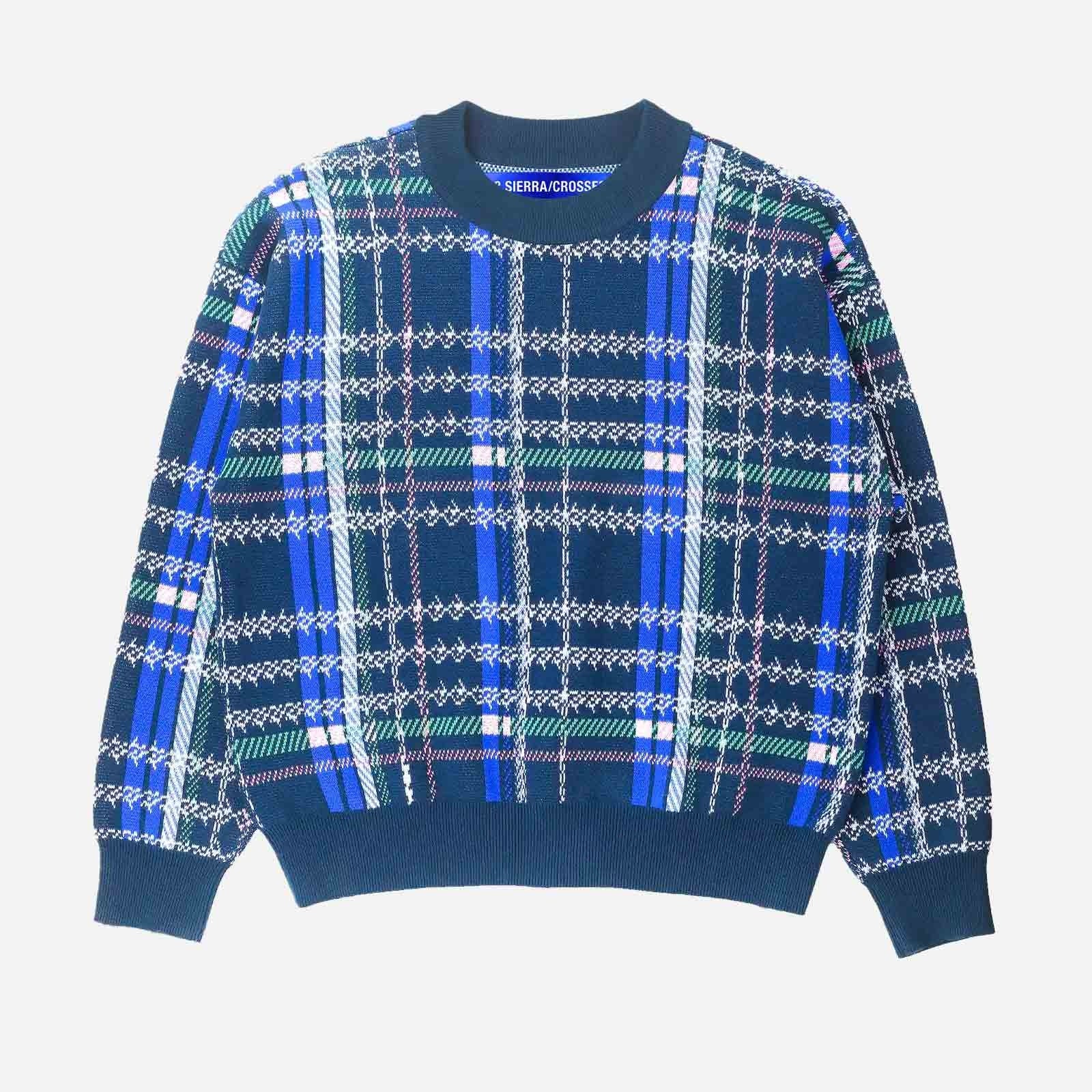 Tartan Knit Sweater FW93SCTKS BLU