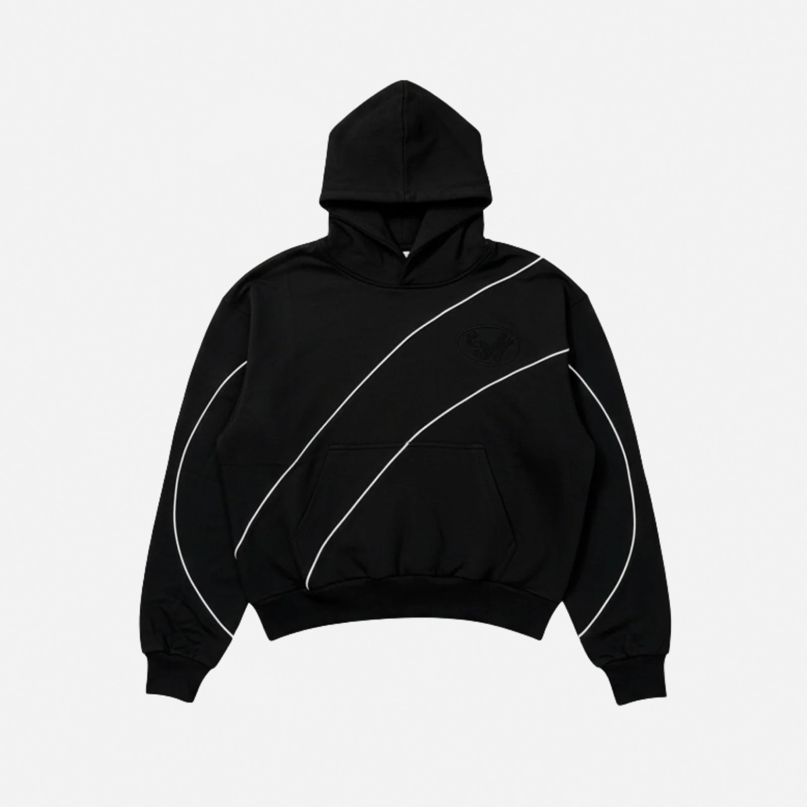Patchwork Hoodie SKS26PH BLK