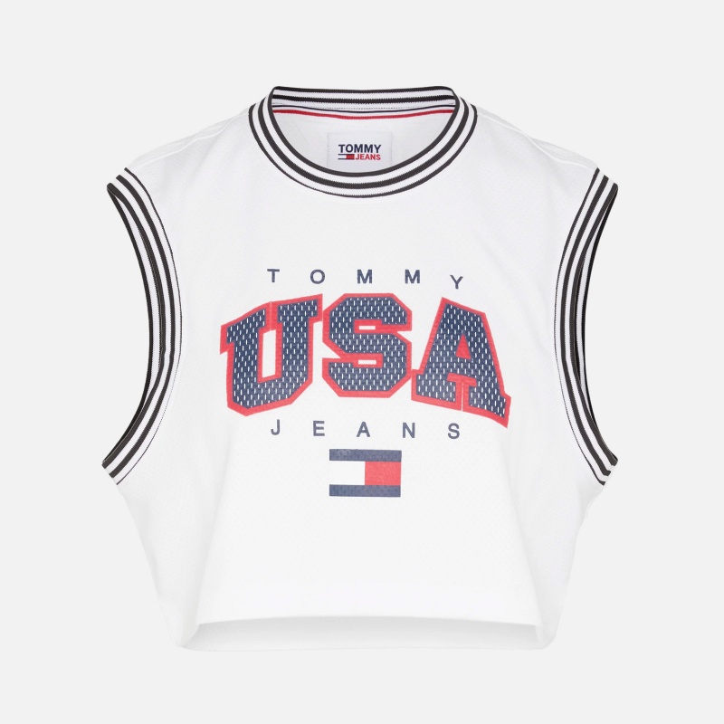 Tommy Jeans W Crop USA Basketball Tank DW0DW15304YBR
