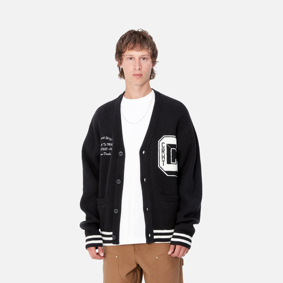 CARHARTT WIP Cardigan „Braune Enten“ I033862.K02.XX - L