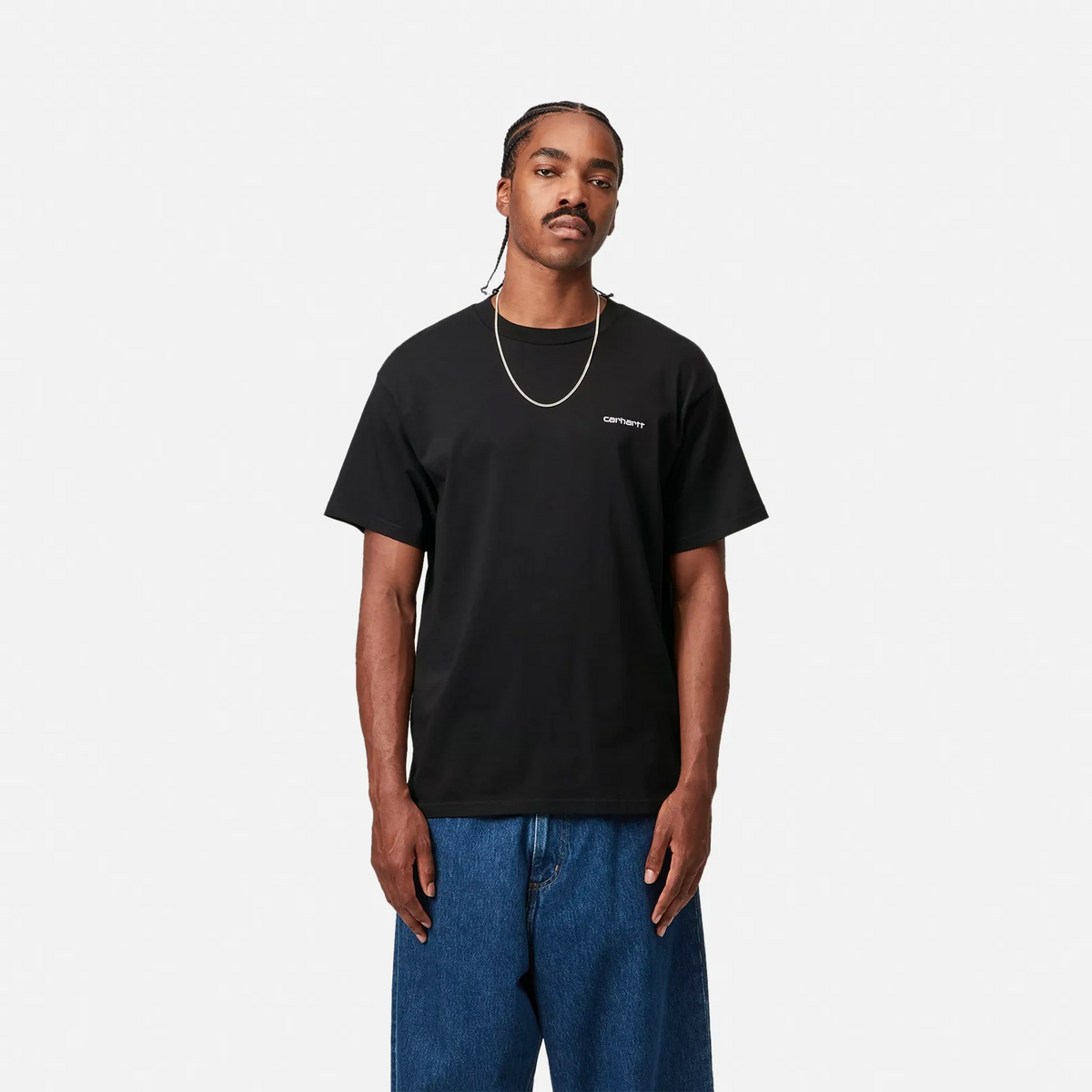 CARHARTT WIP Kurzarm-T-Shirt mit Schriftzug und Stickerei I030435.0D2.XX - S