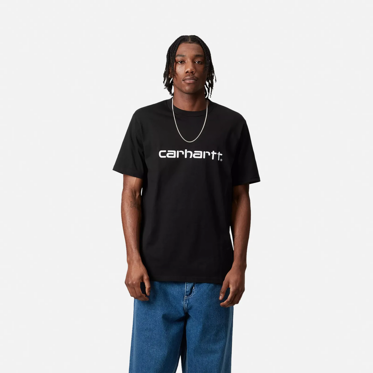 CARHARTT WIP Kurzarm-T-Shirt mit Schriftzug I035700.0D2.XX - M