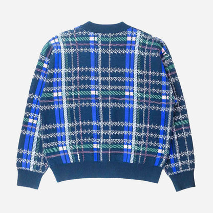 Tartan Knit Sweater FW93SCTKS BLU