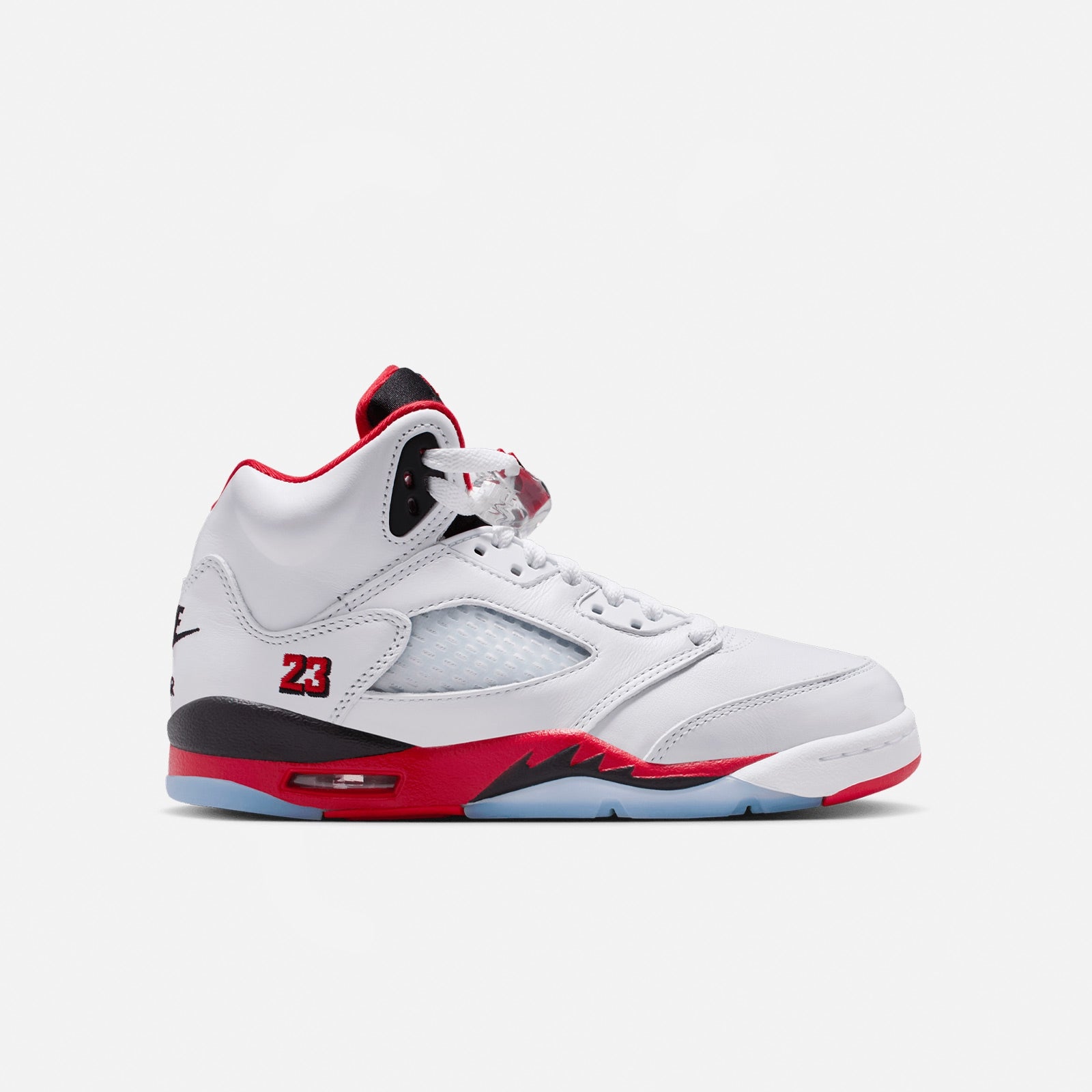 Jordan 5 Retro OG GS Fire Red Black Tongue HQ7980 101