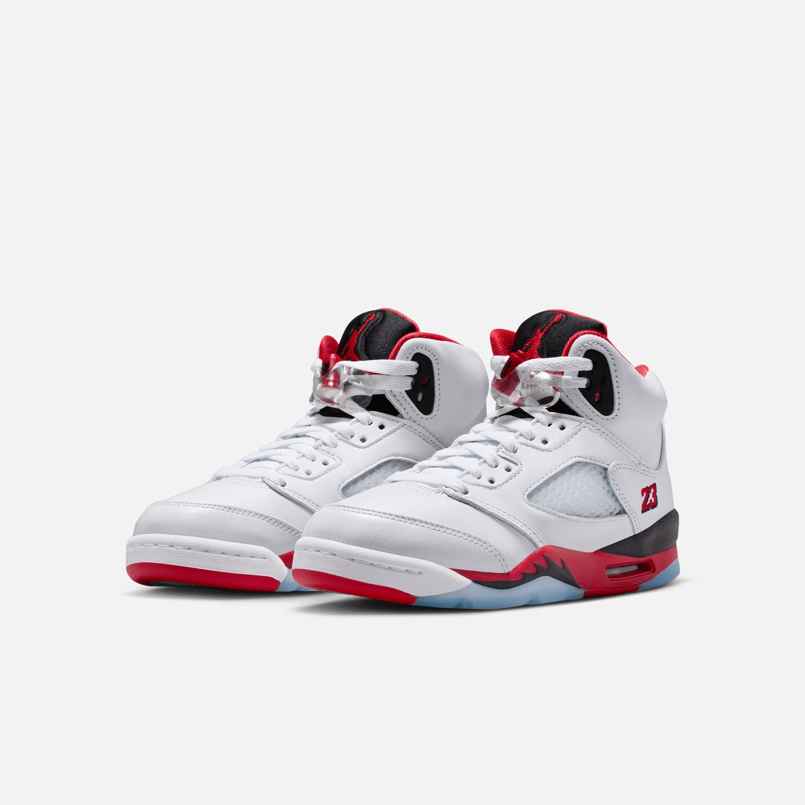 Jordan 5 Retro OG GS Fire Red Black Tongue HQ7980 101