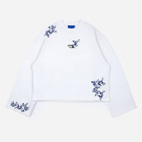 noemotions Blossom Langarmshirt NES26BLS-WHT