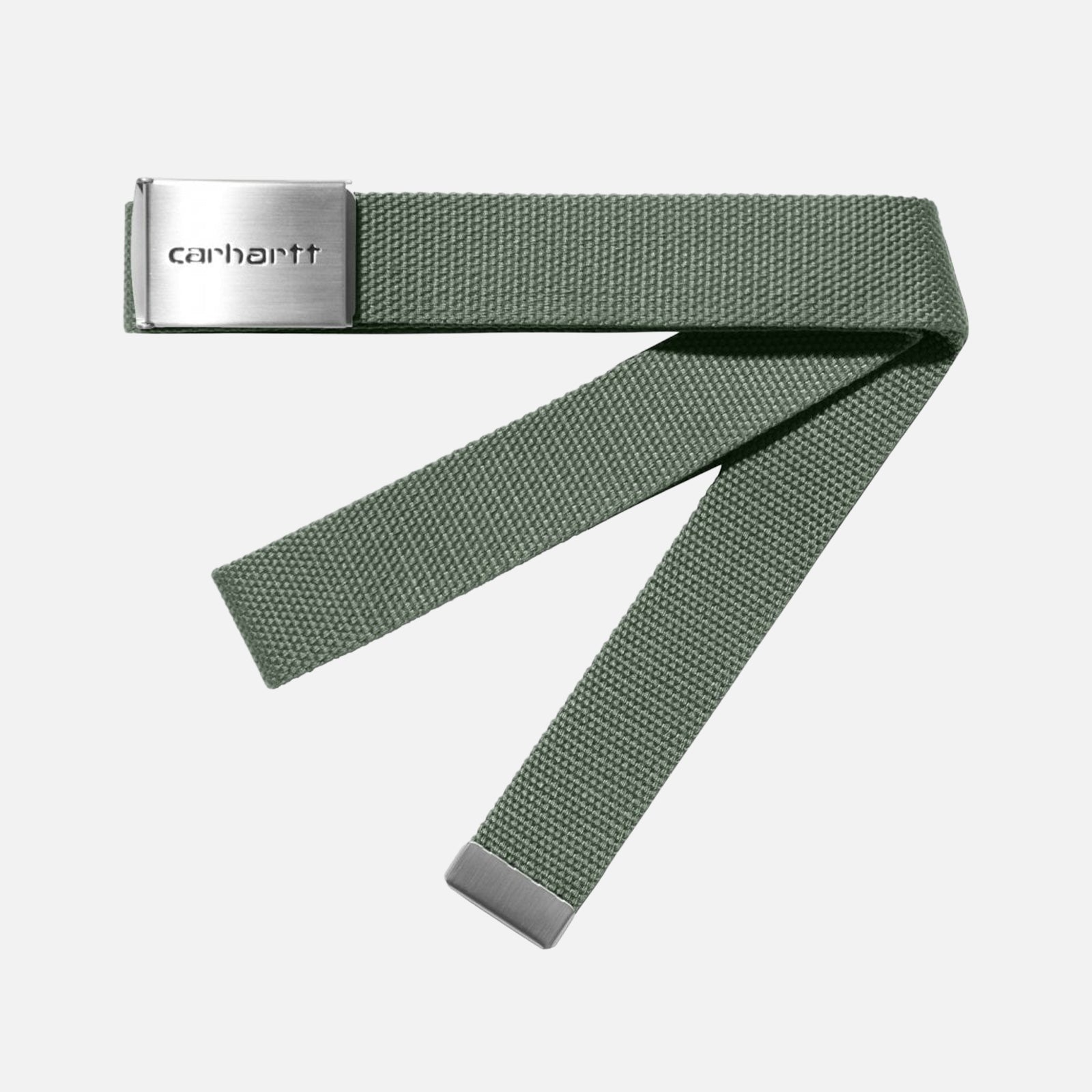 CARHARTT WIP Gürtel mit Clip, Chrom, I019176.1YF.XX