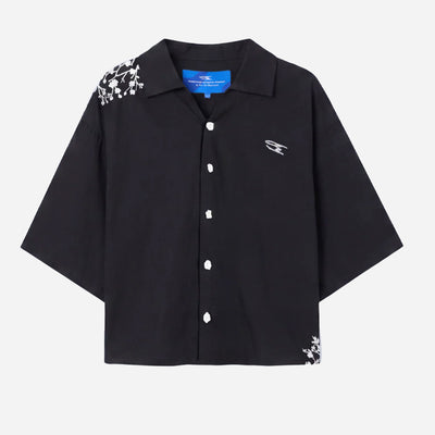 noemotions Flower Shirt NEF26FS-BLK