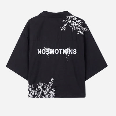 noemotions Flower Shirt NEF26FS-BLK