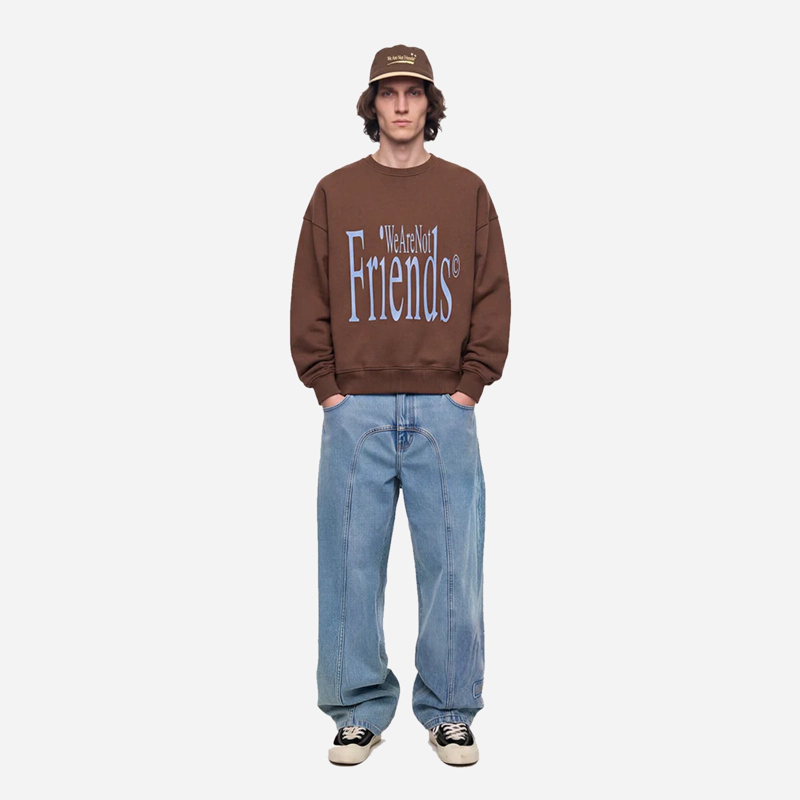 We Are Not Friends Friends Letter Crewneck WANF-C02609