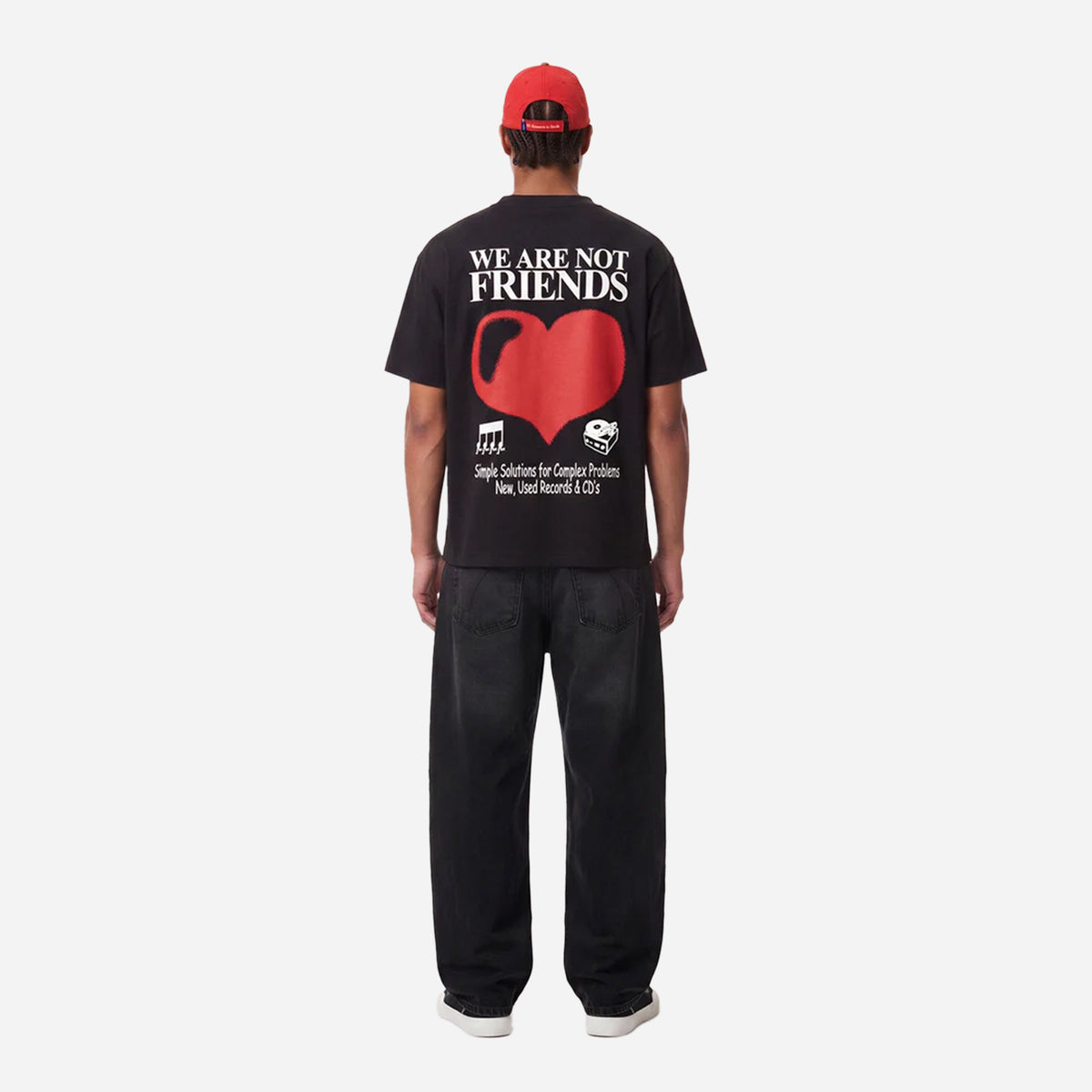 We Are Not Friends Analog Love Black t-shirt WANF-FA2604