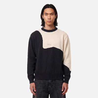 We Are Not Friends Bicolor Flower Sweater WANF-FA2617