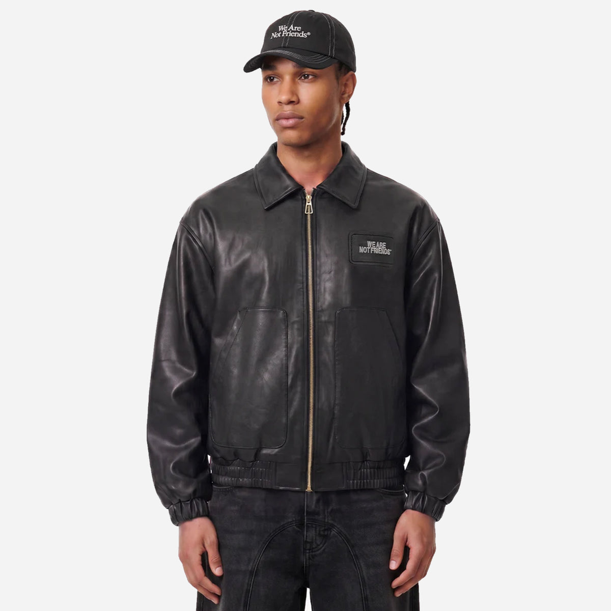 We Are Not Friends Boxy PU Jacket WANF-WI2615