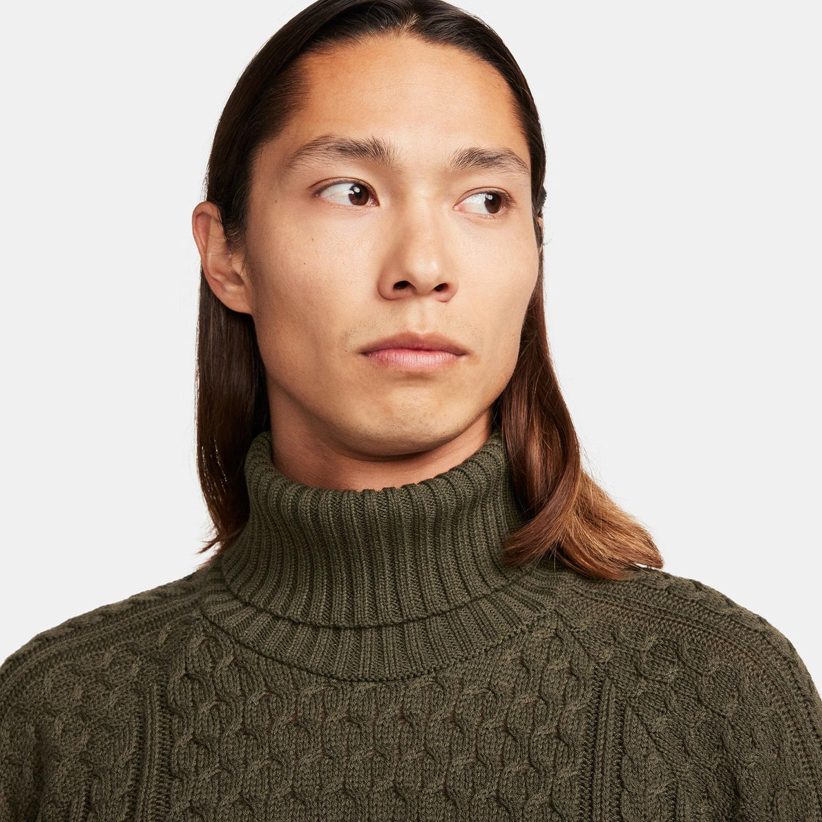 Nike Life Cable Knit Rollkragenpullover FB7770-325 - S